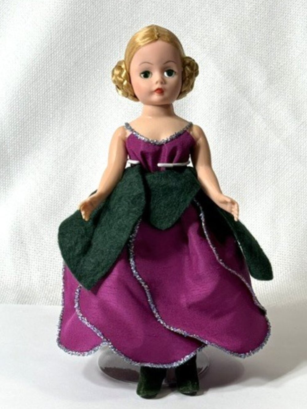 Madame Alexander restrung 10" Portrettes Nutcracker doll with stand.